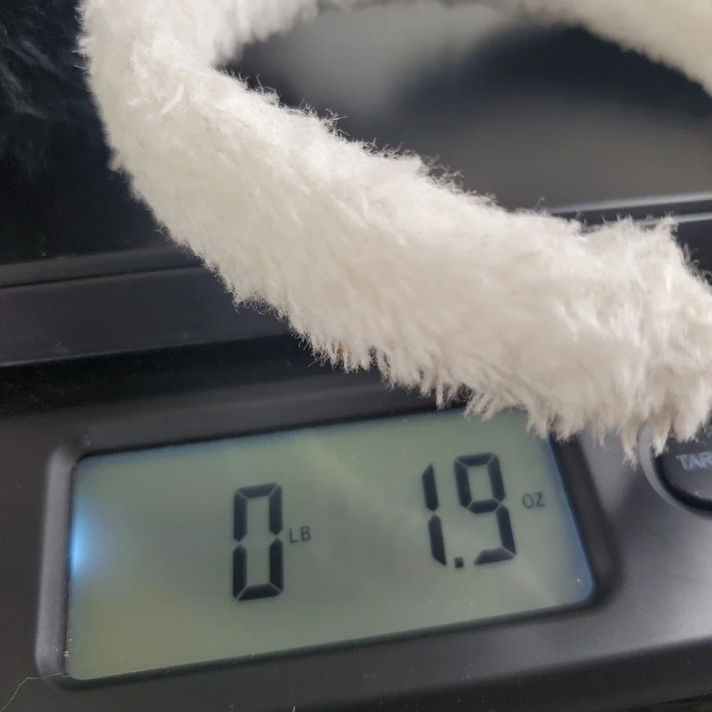 Fuzzy Black Halloween Furry Plush Panda Bear Headband - Child Sized